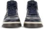 Hogan H630 logo-patch leather sneakers Blue - Thumbnail 5