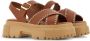 Hogan H644 leather sandals Brown - Thumbnail 2