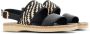 Hogan H660 woven leather sandals Black - Thumbnail 2