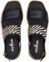Hogan H660 woven leather sandals Black - Thumbnail 4