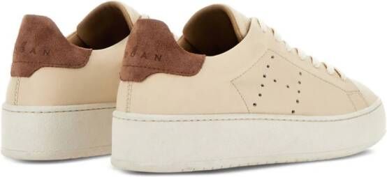 Hogan H672 lace-up leather sneakers Neutrals