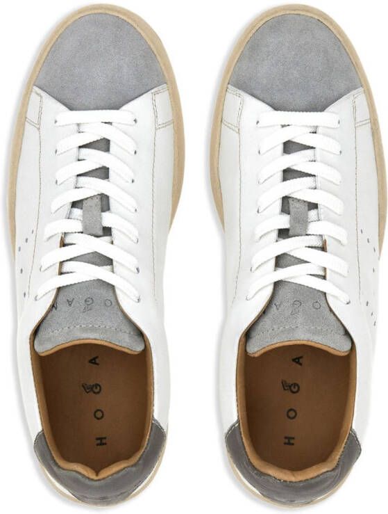 Hogan H672 lace-up leather sneakers White