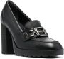 Hogan heeled calf-leather loafers Black - Thumbnail 2