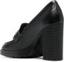 Hogan heeled calf-leather loafers Black - Thumbnail 3