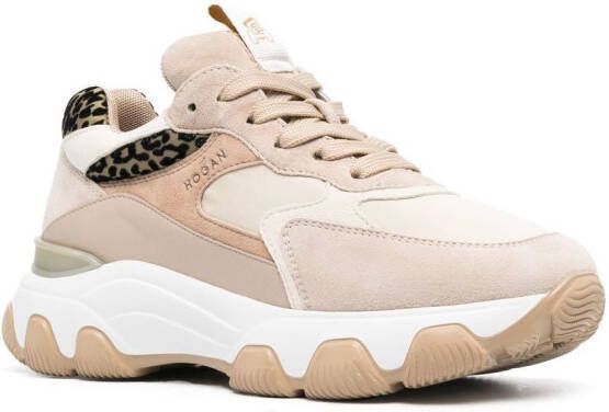 Hogan Hyperactive chunky panelled sneakers Neutrals