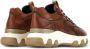 Hogan Hyperactive panelled leather sneakers Brown - Thumbnail 3