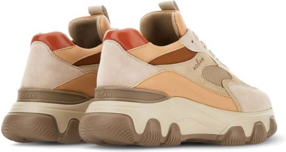 Hogan Hyperactive panelled leather sneakers Neutrals