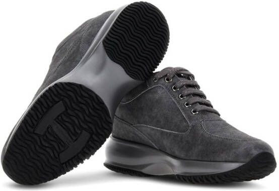 Hogan Interactive crystal-embellished sneakers Grey
