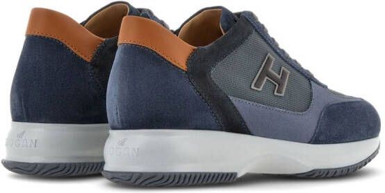 Hogan Interactive H suede low-top sneakers Blue
