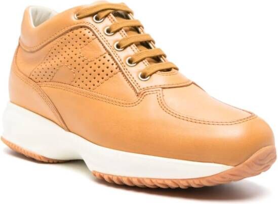 Hogan Interactive leather sneakers Neutrals