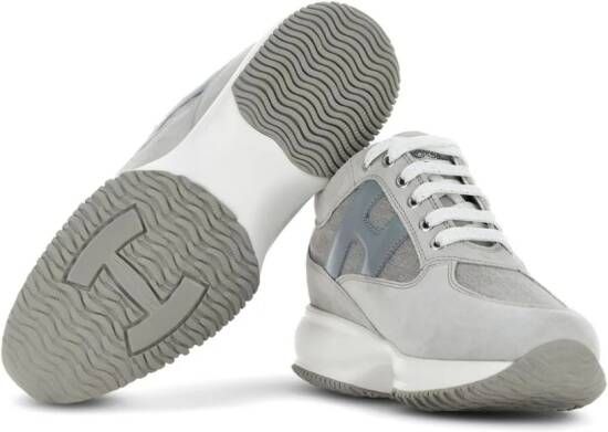 Hogan Interactive logo-embossed sneakers Grey