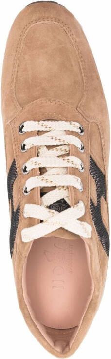 Hogan Interactive low-top suede sneakers Brown