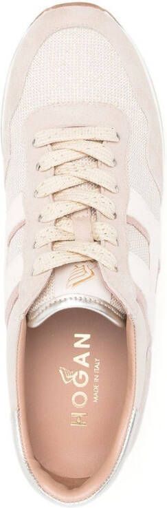 Hogan lace-up suede sneakers Neutrals