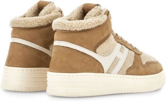 Hogan logo-embellished high-top sneakers Neutrals