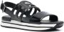 Hogan logo-embossed slingback sandals Black - Thumbnail 2