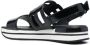 Hogan logo-embossed slingback sandals Black - Thumbnail 3