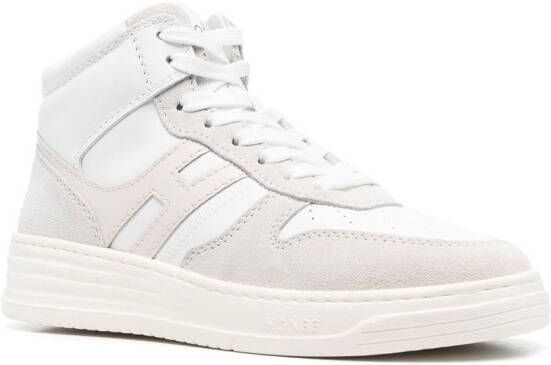 Hogan logo-patch high-top sneakers White