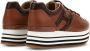 Hogan logo-patch lace-up sneakers Brown - Thumbnail 3