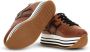 Hogan logo-patch lace-up sneakers Brown - Thumbnail 4