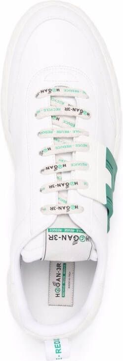 Hogan logo-patch lace-up sneakers White