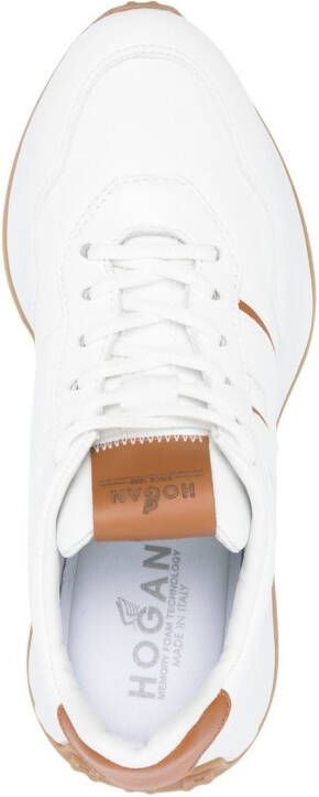 Hogan logo-patch low-top sneakers White