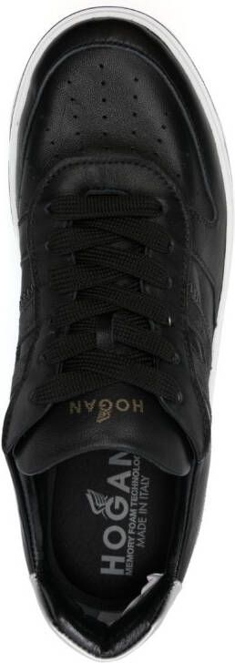 Hogan low-top leather sneakers Black