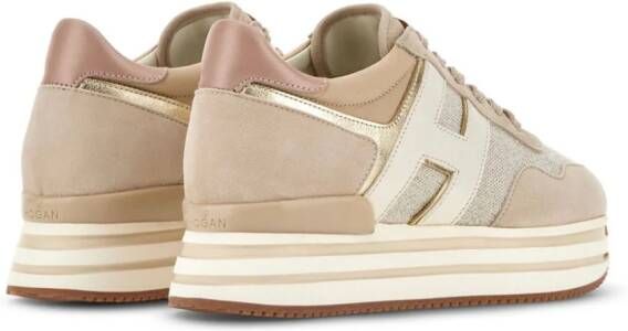 Hogan Midi H483 platform sneakers Neutrals