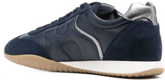 Hogan panelled leather sneakers Blue