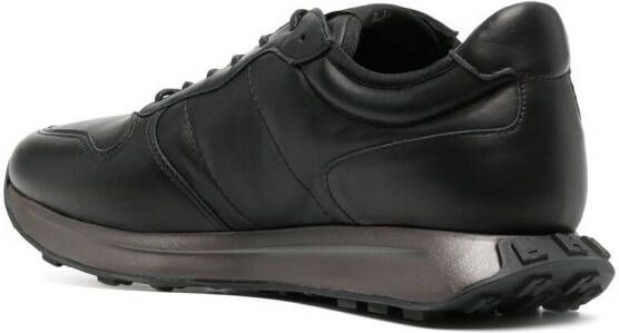 Hogan polished-finish lace-up sneakers Black