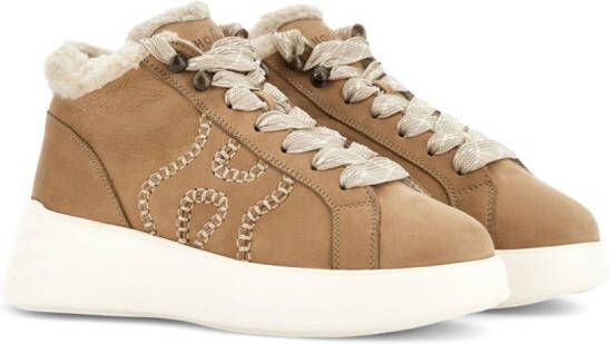 Hogan Rebel lace-up sneakers Neutrals