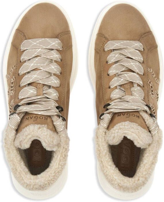 Hogan Rebel lace-up sneakers Neutrals