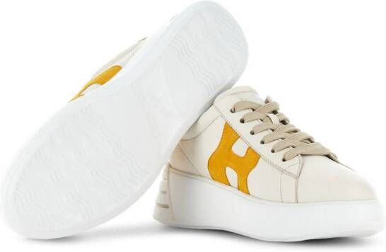 Hogan Rebel leather sneakers Neutrals