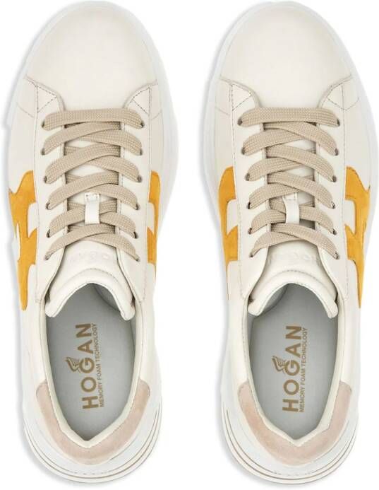 Hogan Rebel leather sneakers Neutrals