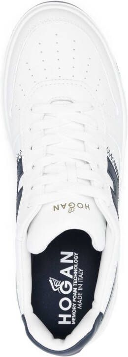 Hogan H630 logo-patch low-top sneakers White
