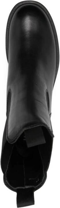 Hogan slip-on leather ankle boots Black