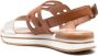 Hogan strap-design leather sandals Brown - Thumbnail 3