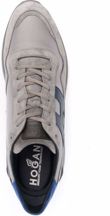 Hogan suede-panel sneakers Grey