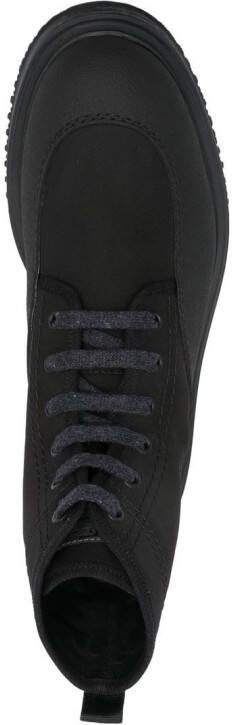 Hogan Untraditional lace-up ankle boots Black