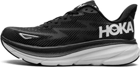 HOKA Clifton 9 "Black White" sneakers