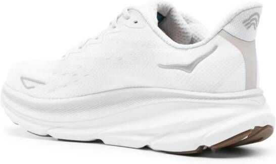 HOKA Clifton 9 chunky-sole sneakers Grey