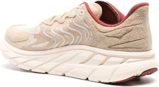 HOKA Clifton LS leather sneakers Neutrals