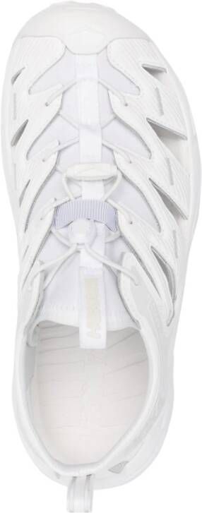 HOKA Hopara cut-out-detail sandals White