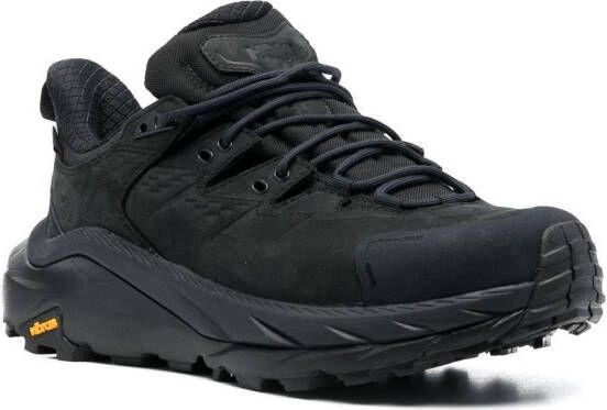 HOKA chunky lace-up sneakers Black