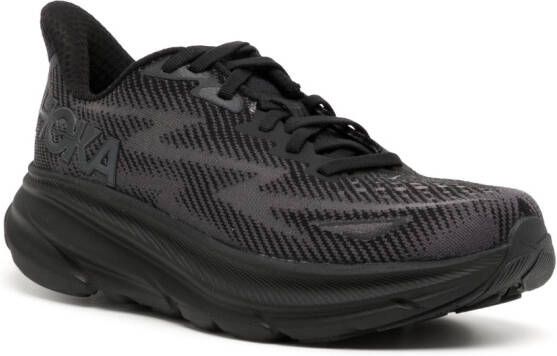 HOKA Clifton 9 low-top sneakers Black
