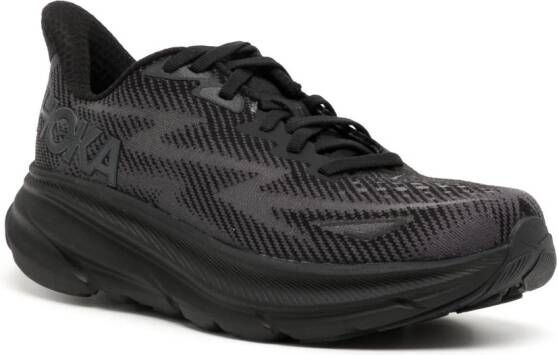 HOKA Clifton 9 running sneakers Black