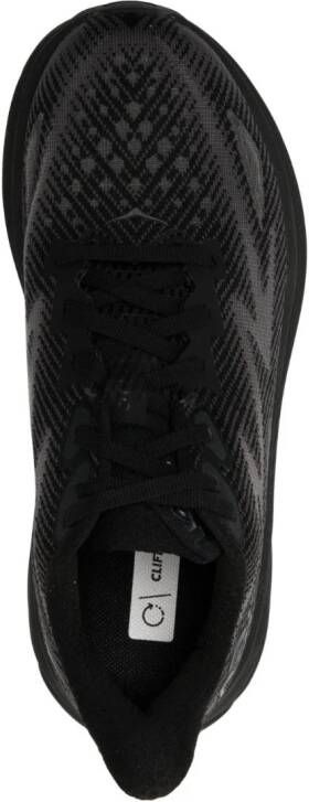 HOKA Clifton 9 running sneakers Black