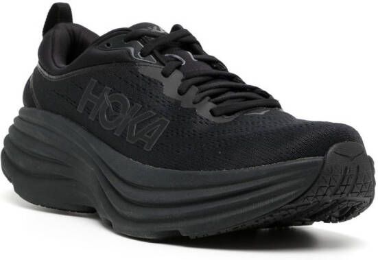 HOKA logo-patch low-top sneakers Black