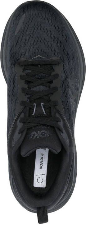 HOKA logo-print lace-up sneakers Black