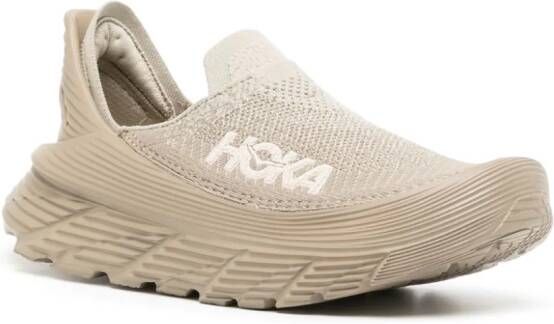 HOKA Restore TC logo-embroidered sneakers Brown