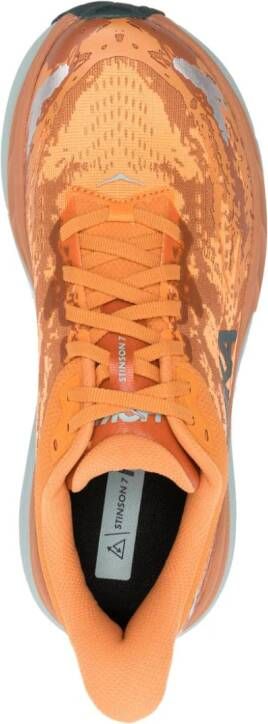 HOKA Stinson 7 mesh sneakers Orange